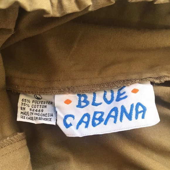 Elastic Waist Olive Green Shorts with Pockets Casual Comfy Everyday - Picture 6 of 11